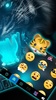Blue Neon Tiger Keyboard Theme screenshot 3