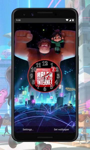 Ralph Breaks The Internet Clock Wallpaper - Preview 3
