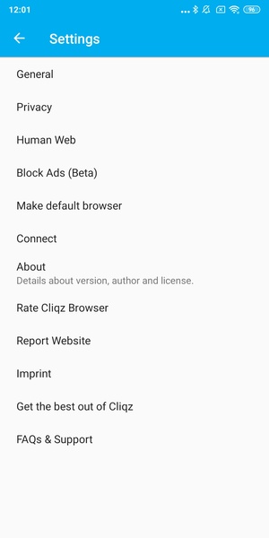 Cliqz Browser - Preview 6