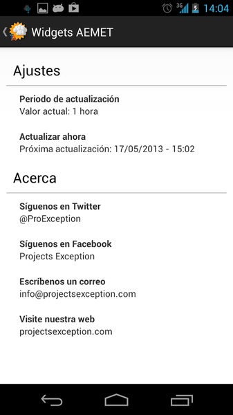 Widgets METEO - Preview 1