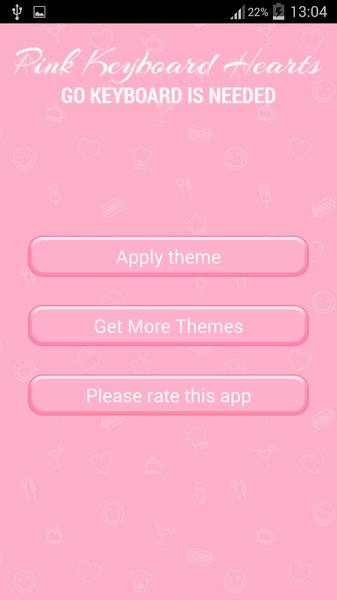 Keyboard Pink Hearts - Preview 1
