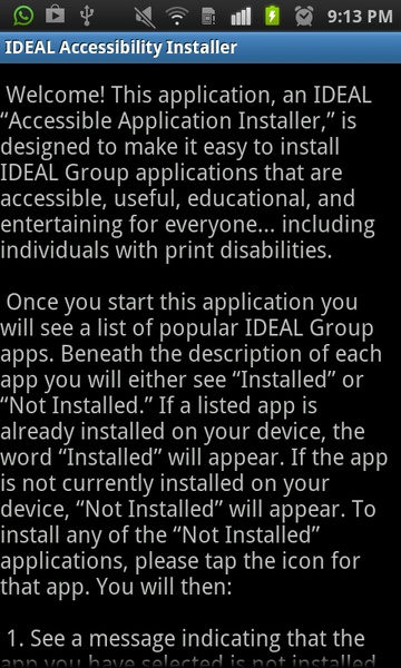 IDEAL Accessible App Installer - Preview 4