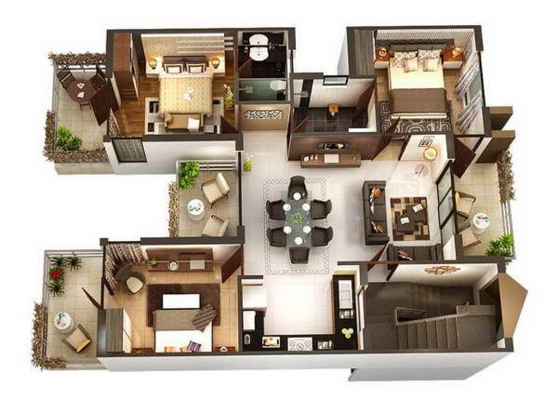 3D Home Designs Layouts - Preview 2