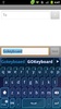 GO Keyboard Blue Future theme screenshot 6