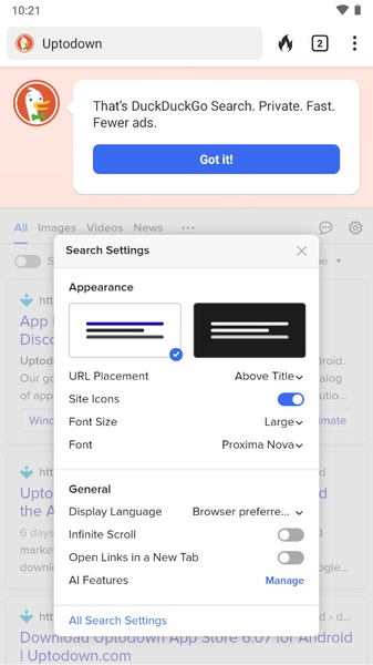 DuckDuckGo Privacy Browser - Preview 1