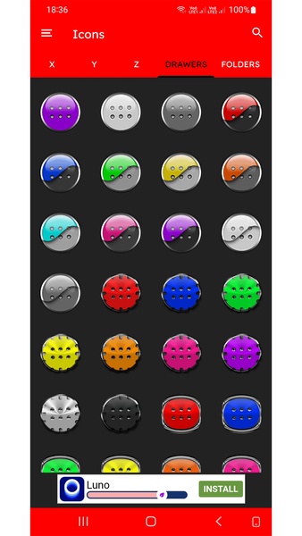 Half Light Icon Pack Free - Preview 1