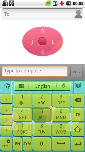 GO Keyboard Brisk2012 theme - Preview 6