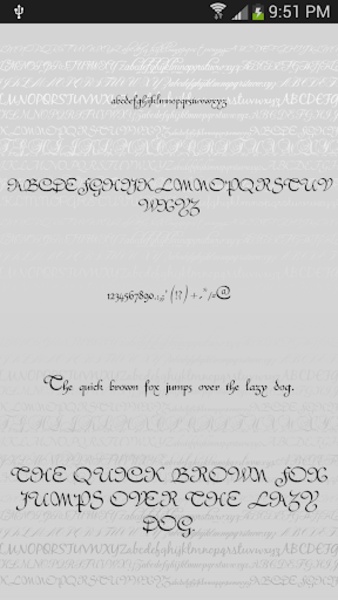Script Free Font Theme - Preview 2