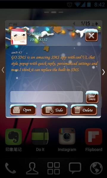 GO SMS Super Santa2.0 - Preview 3