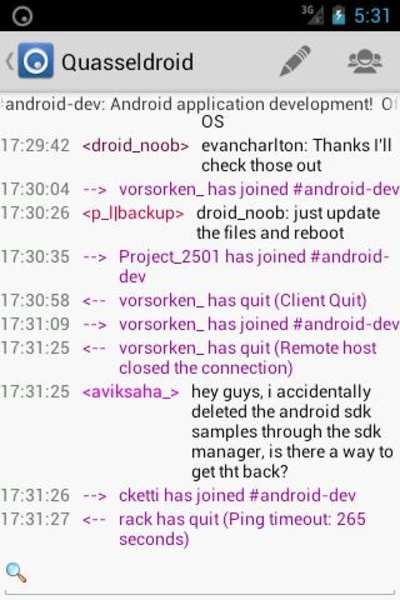 Quasseldroid - Preview 4