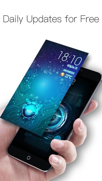 Fidget Spinner Fingerprint lock Screen - Preview 1