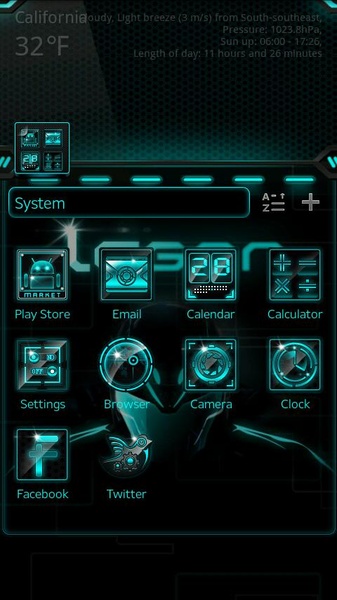 Laser GOLauncher EX Theme - Preview 2