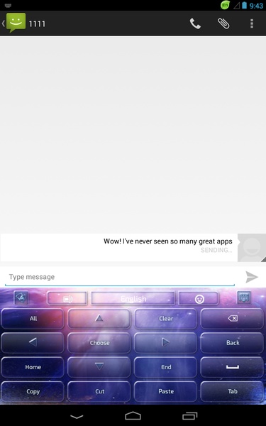 GO Keyboard Galaxy Theme - Preview 3