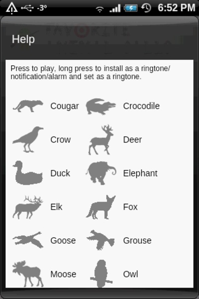 Favorite Animal Calls - Preview 1