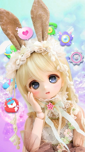 Cute Girl Theme: Princess Doll Girly wallpaper HD - Preview 3