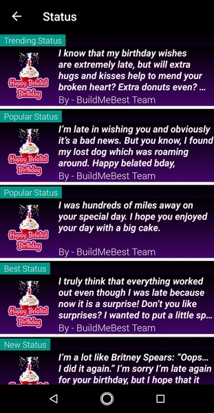 Belated Birthday Wishes, Best Greeting Card Quotes - Preview 4