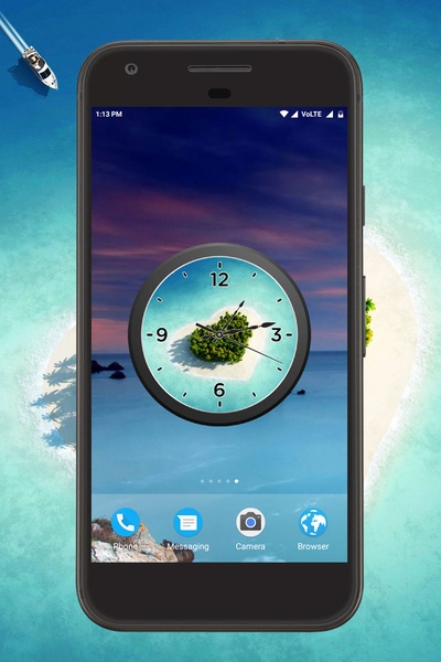 Island Clock Live Wallpaper - Preview 3