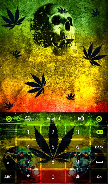 Rasta Skull Keyboard - Preview 2