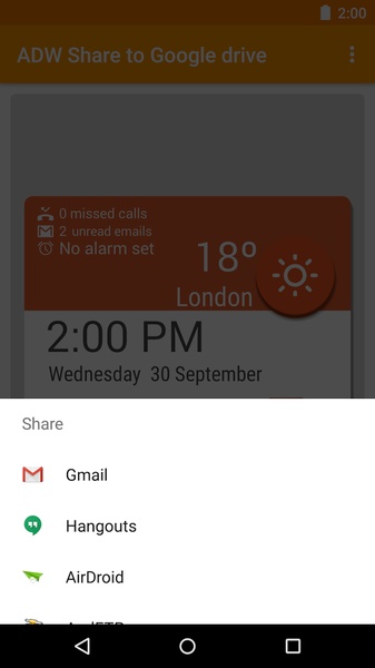 ADW Share to Google drive - Preview 1