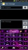 Purple Flame GO Keyboard theme screenshot 1