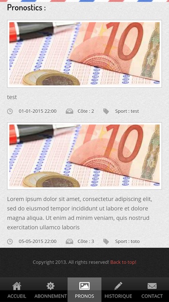Pronos Gagnants - Preview 2