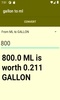 gallon to ml converter screenshot 2