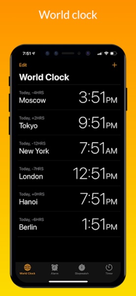 Clock iOS 16 - Preview 5
