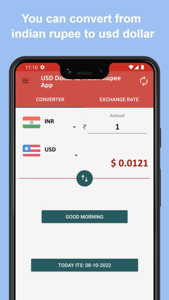 USD Dollar to Indian Rupee App - Preview 3