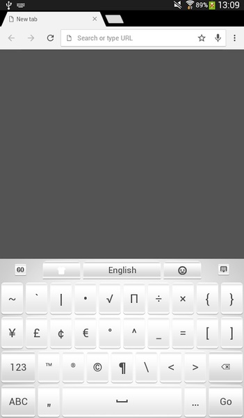 GO Keyboard White Theme - Preview 3