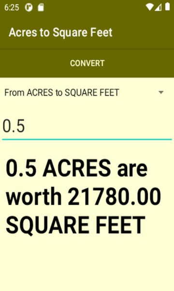 Acres to Square Feet converter - Preview 4