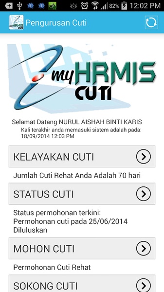 MyHRMIS Cuti - Preview 2
