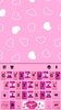 Pink Girly Love Keyboard Theme screenshot 1