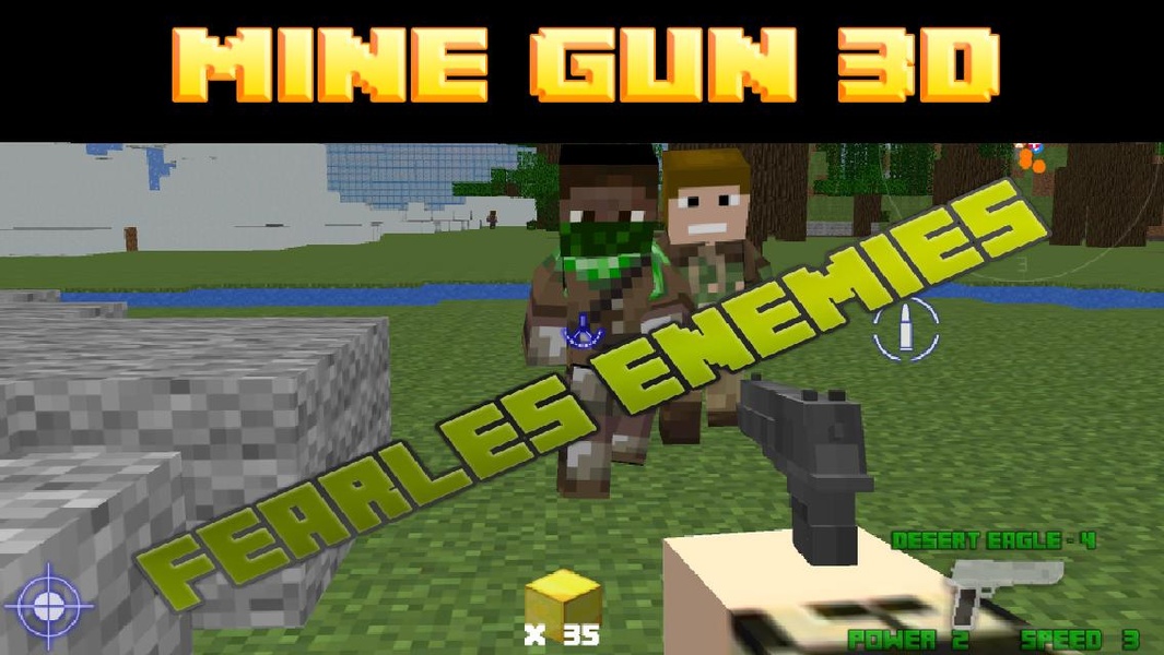 Mine Gun 3d - Cube FPS - Preview 3