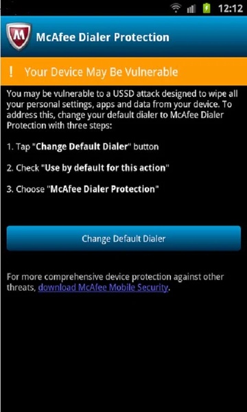 McAfee Dialer Protection - Preview 4