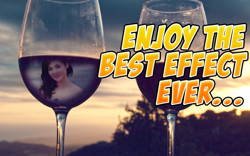 Wine Glass Photo Frame HD - Preview 2