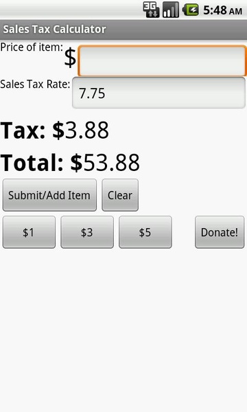 Sales Tax Calculator - Preview 1