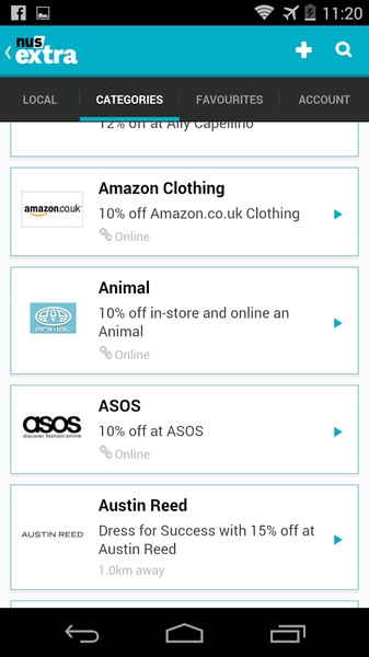 NusExtraDiscountCompanionApp - Preview 4