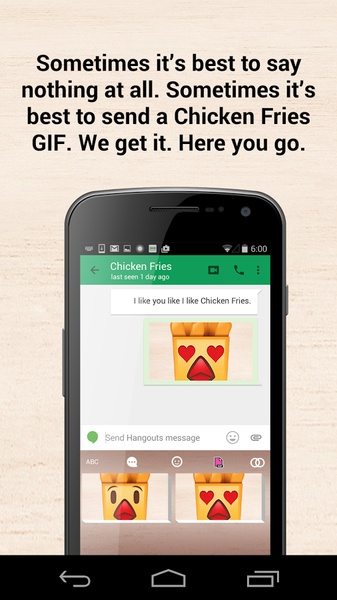 Chicken Fries Keyboard - Preview 1