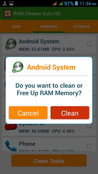 RAM Cleaner Auto HD - Preview 2