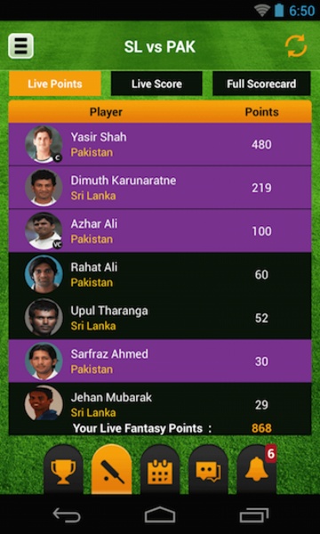 Fantasy Cricket - Preview 5