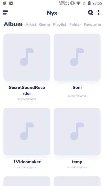 Nyx Music Player - Preview 6