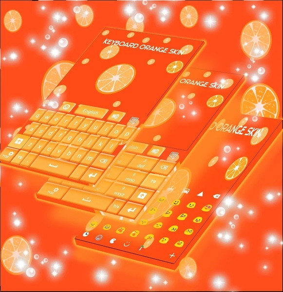 Keyboard Orange Skin - Preview 3