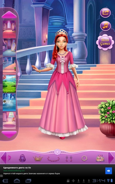 open lace back dress Dress Up Princess Tinker Bell main image 1