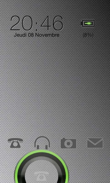 Sense Ring Green GO Locker Theme - Preview 2