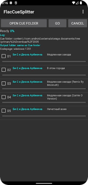 FlacCueSplitter - Preview 5