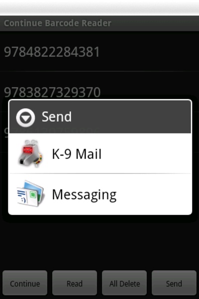 Continue Barcode Reader - Preview 1