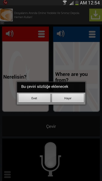 Turkish English Translator - Preview 4