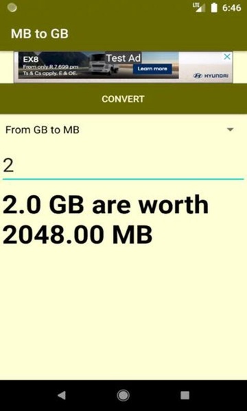 Converter MB to GB - Preview 2