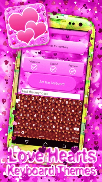 Love Hearts Keyboard Themes - Preview 5