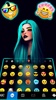 Gothic Neon Girl Keyboard Back screenshot 3